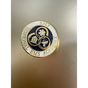 National EMS Academy EMT Lapel Pin Gold Blue Star of Life Medical Badge